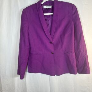 Women’s Tahari Arthur S. Levine Purple Suit Blazer Size 10 Preowned